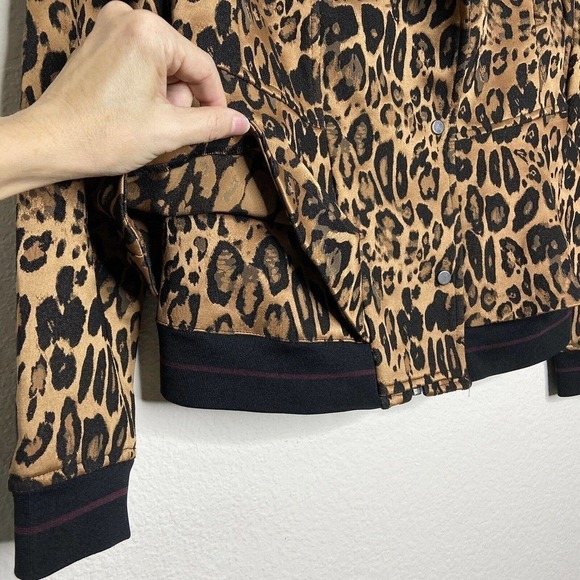 Trouve Leopard Peplum Jacket Sz S - Picture 7 of 14